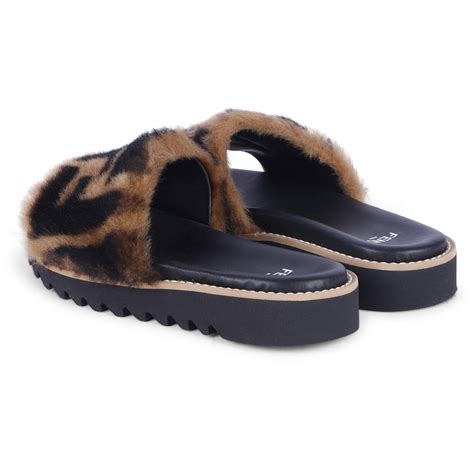 fendi fuzzy slides|FENDI Flip.